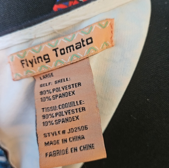 Flying Tomato Mosaic stretch printed dress size L - Picture 7 of 7